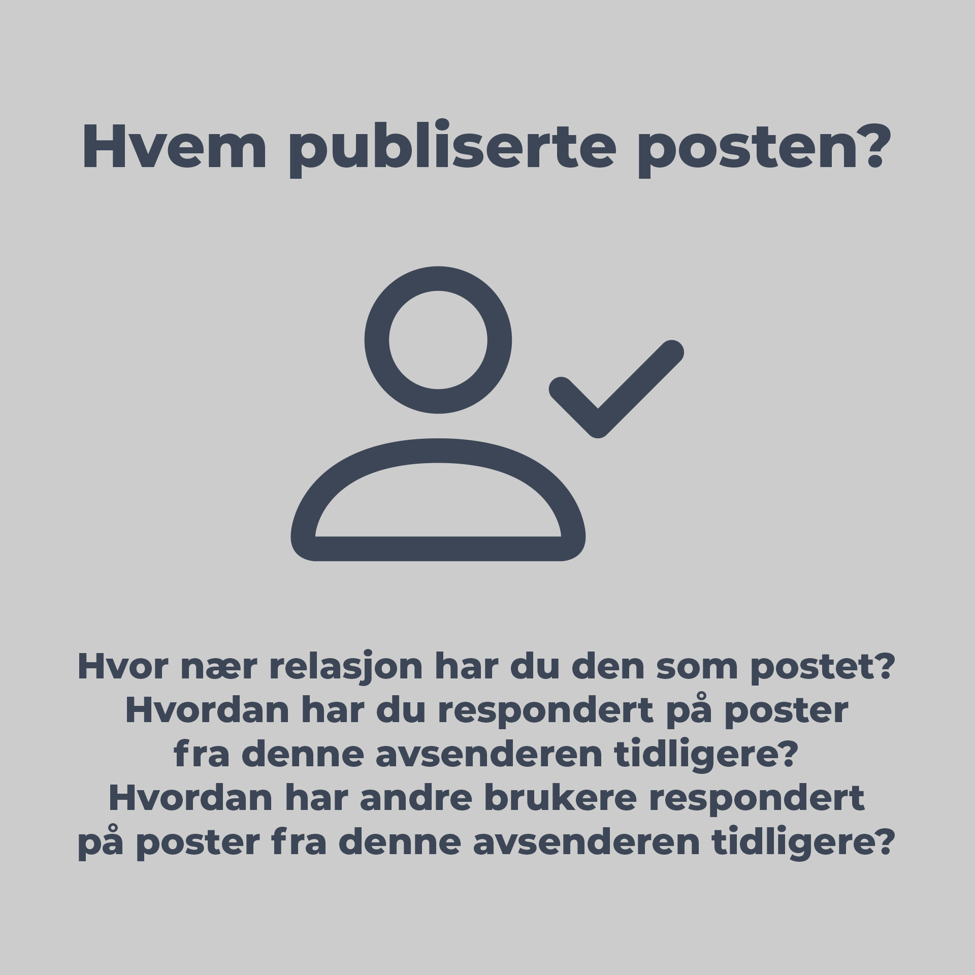 Hvem publiserte posten