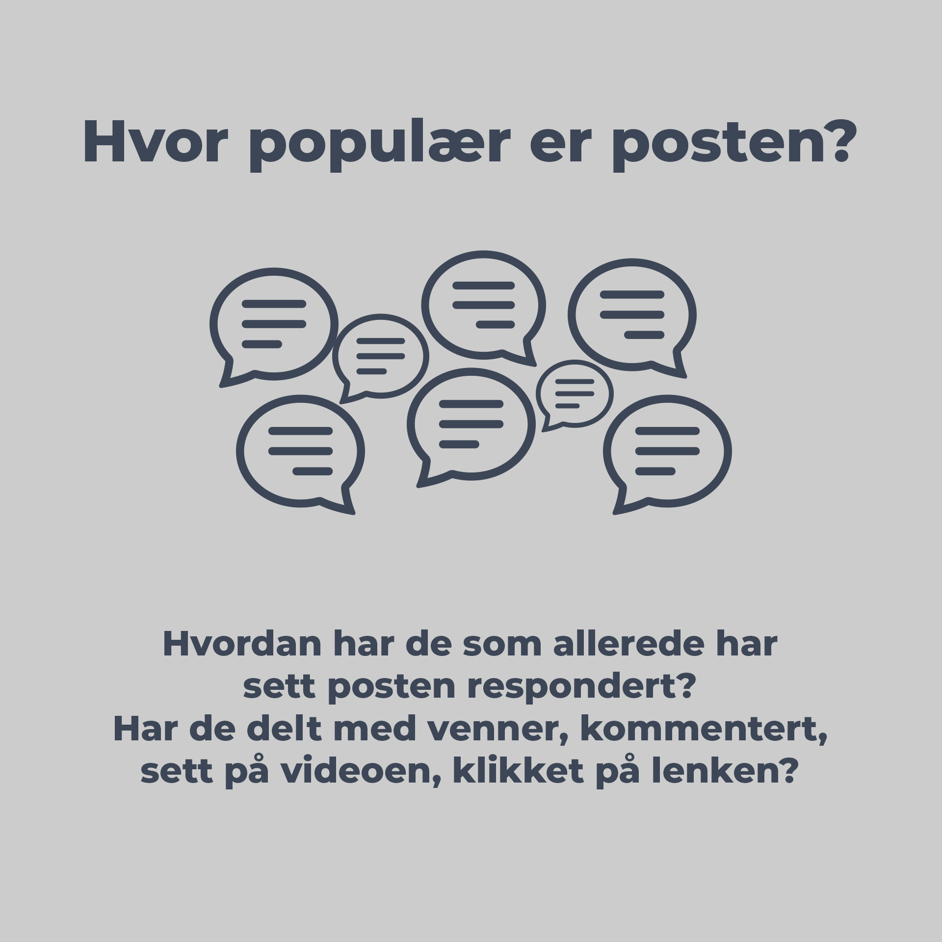 Hvor populær er posten?