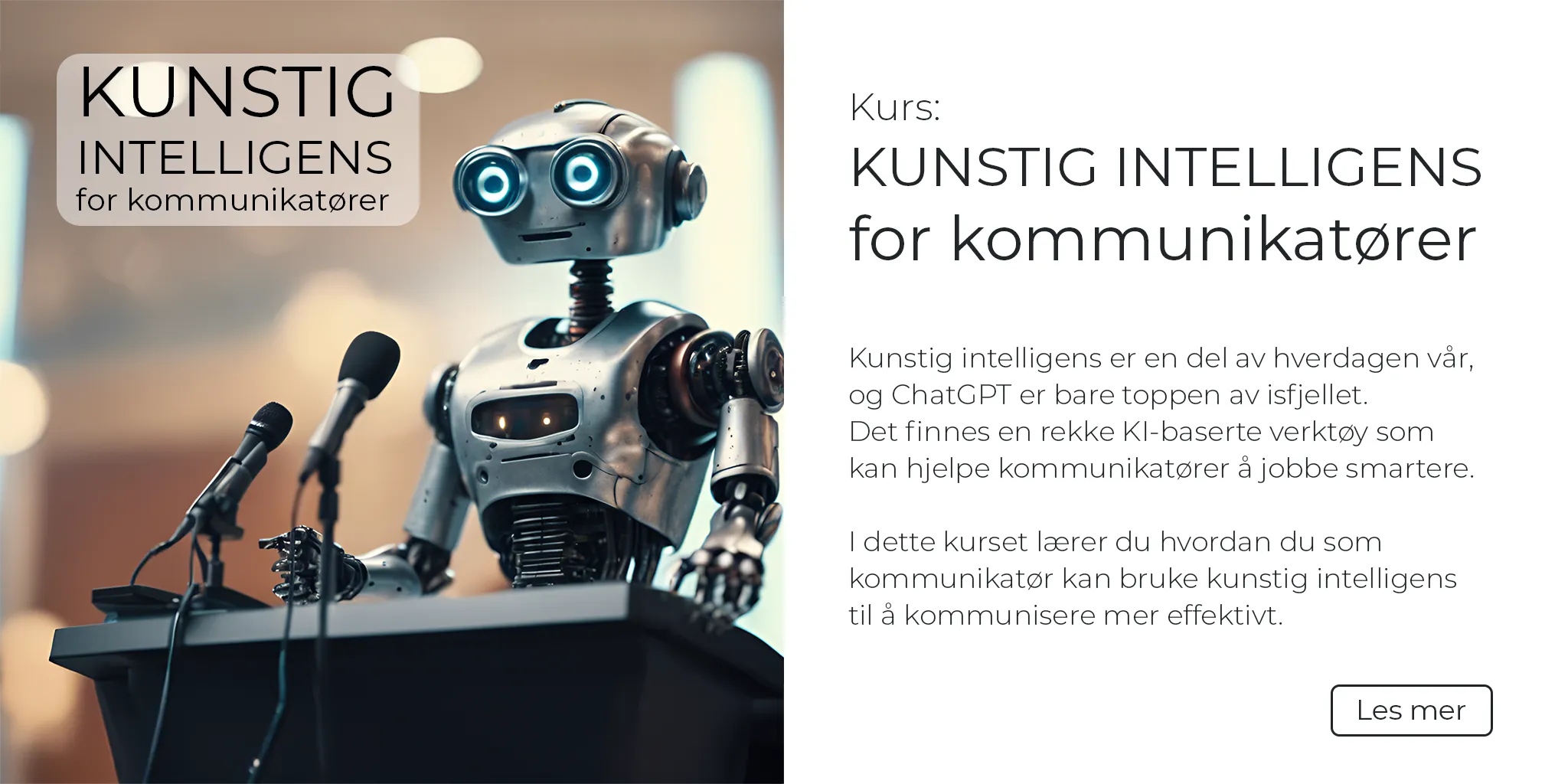 Kunstig intelligens for kommunikatører